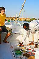 Felucca sailing with lunch