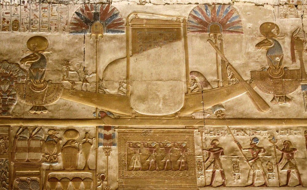 Relief art in Abydos (also photo on top)